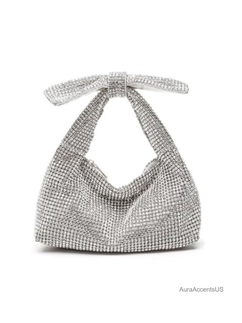 Rhinestone Bow Purse Sparkly Evening Bag Clutch for Wedding Party Prom
